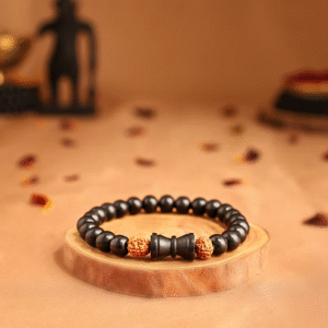 Kalinga mala (Karungali) Rudraksha Damru Bracelet