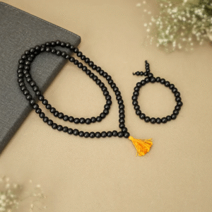 Original Kalinga Mala 108-Beads  (Karungali Malai with Bracelet_Combo)