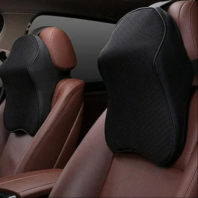 car neck rest pillow with memory foam set of 2