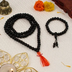 Karungali Mala (8mm) with Karungali Bracelet